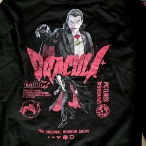 Universal Monsters Dracula Long Black Hoodie